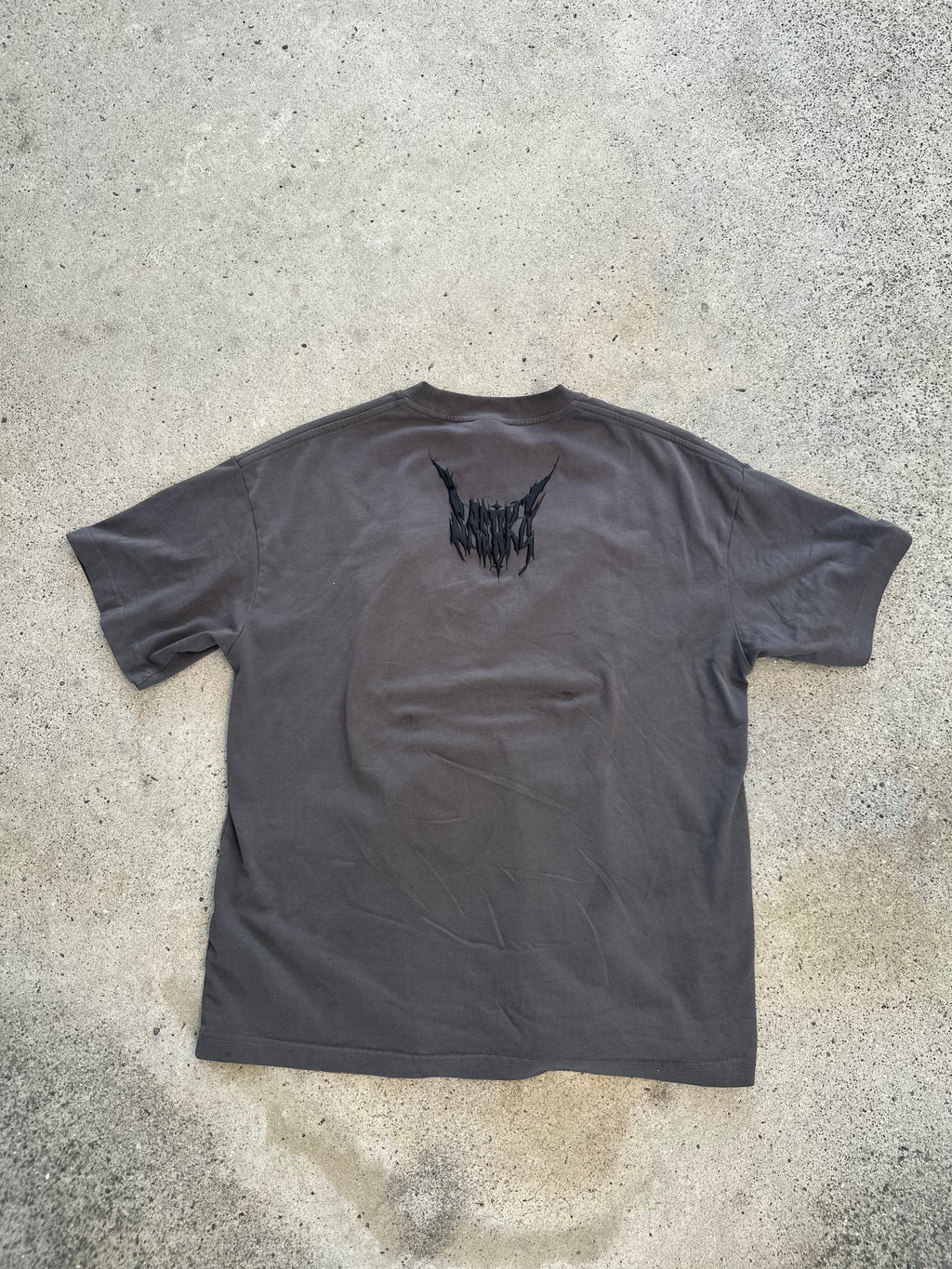 GRAY PUFF PRINT TEE