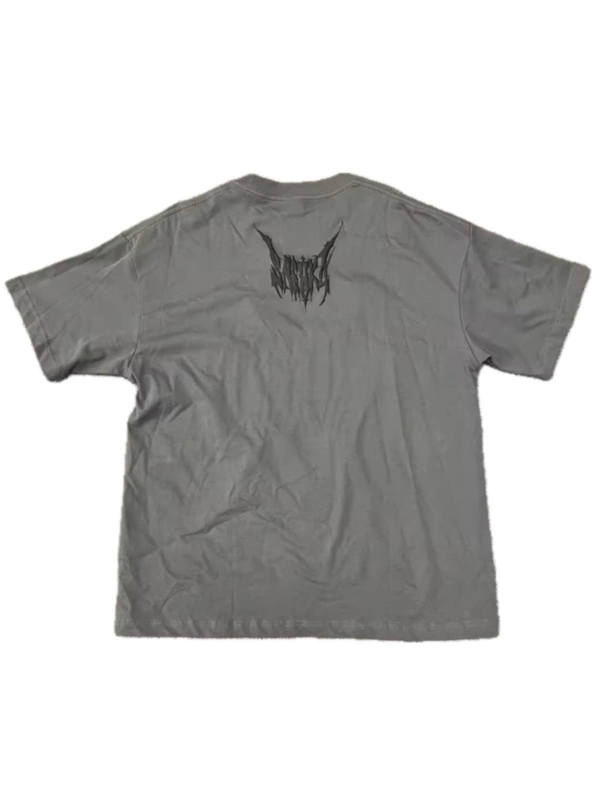 GRAY PUFF PRINT TEE
