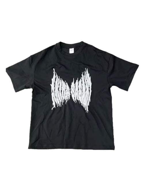 BLACK PUFF PRINT TEE